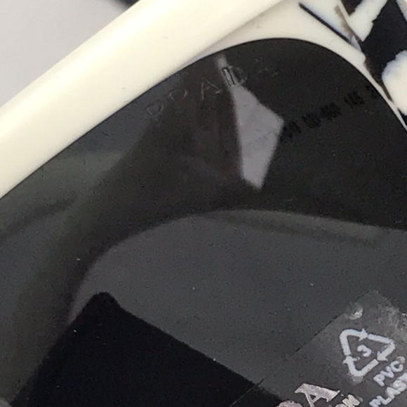 Authentic New PRADAPR 08YS white havana black Sunglasses - Picture 5 of 14